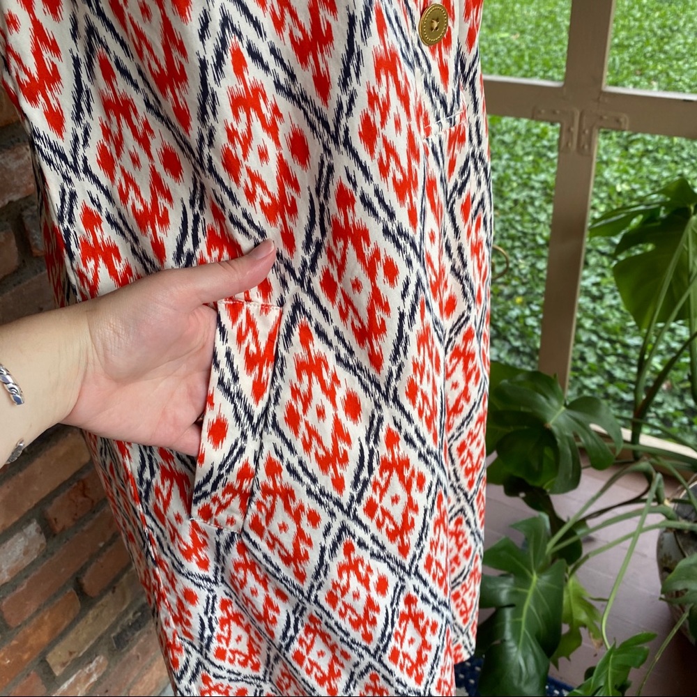 Lands’ End Ikat Shirt Dress - Picture 6 of 9